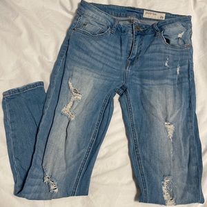 Pistola Tory Distressed Ankle Zip Skinny Jeans